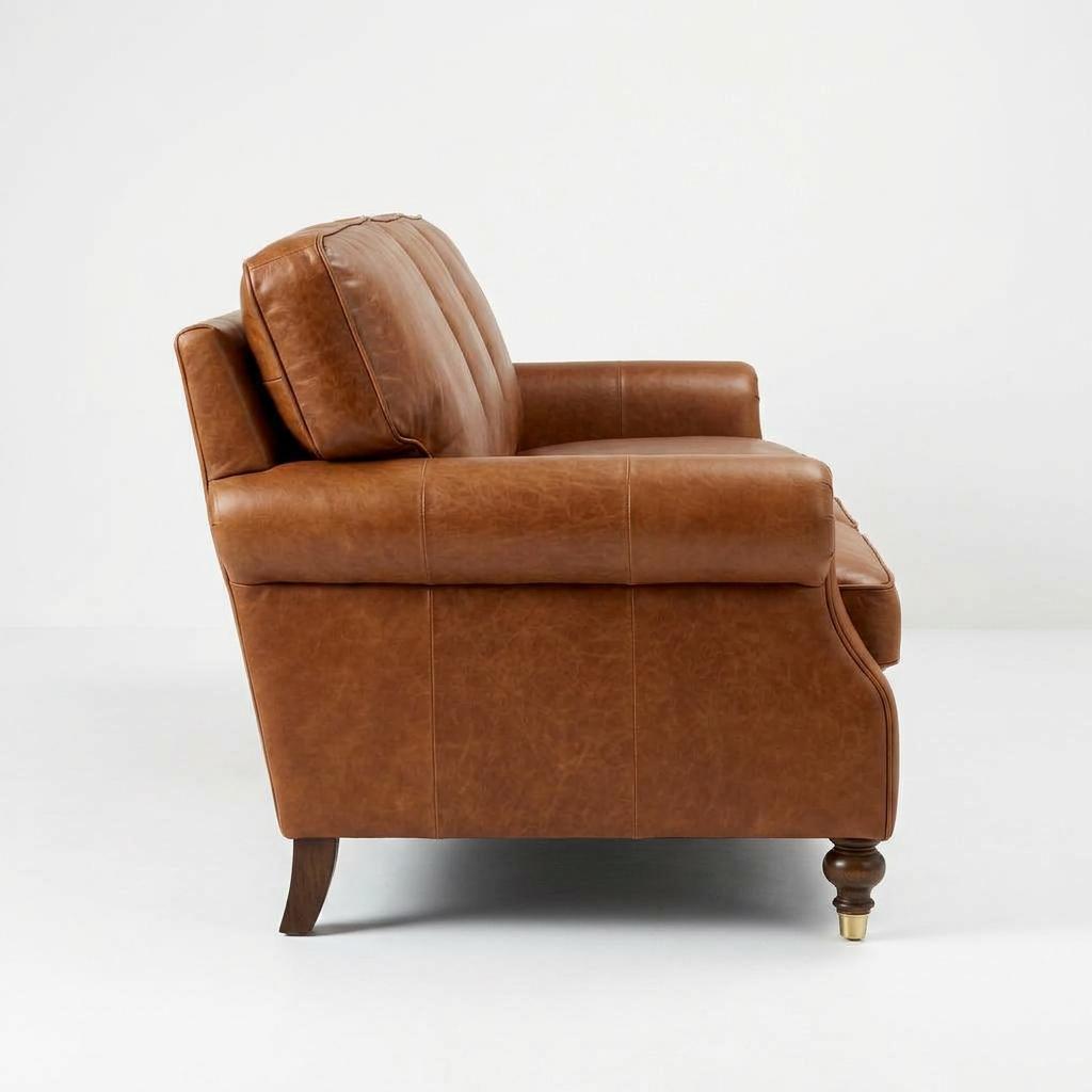 Blood Mountain Full-Grain Leather Sofa