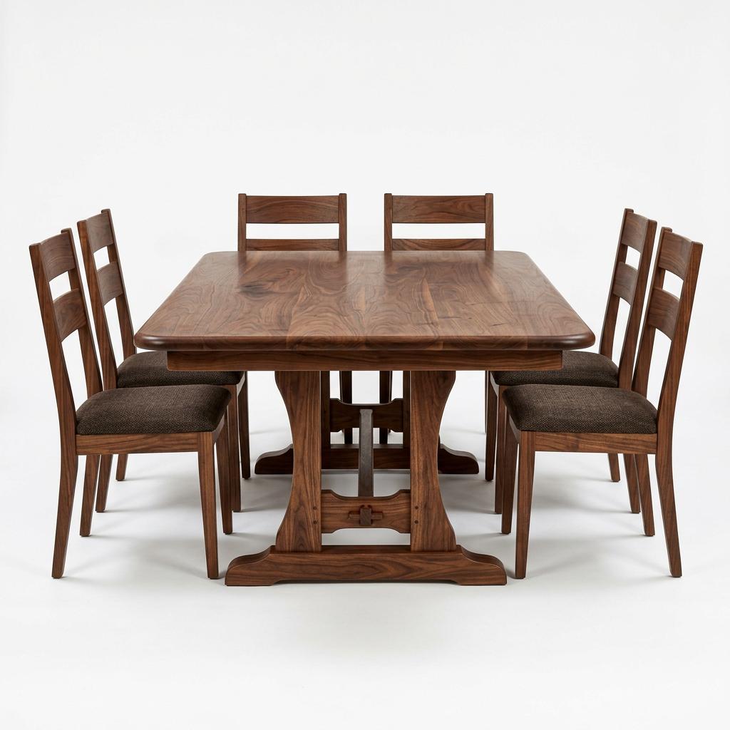 Brasstown Solid Walnut Extendable Dining Table