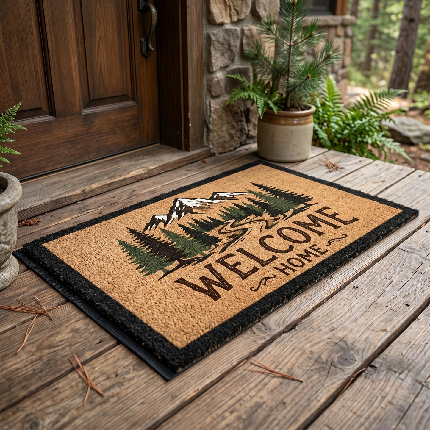Mountain Pine Welcome Mat